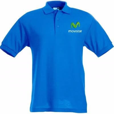 Polo con cuello Movistar